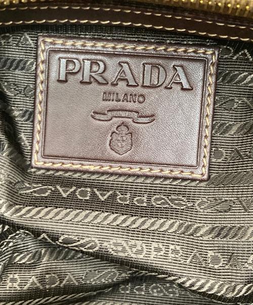 PRADA（プラダ）PRADA (プラダ) LOGO JACQUARD ロゴ ジャガード ワンショルダーバッグ BR3461 カーキの古着・服飾アイテム