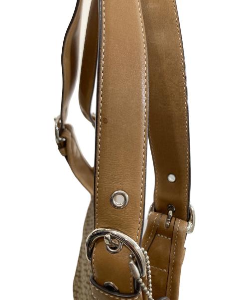 COACH（コーチ）COACH (コーチ) シグネチャー ワンショルダーバッグ ブラウンの古着・服飾アイテム