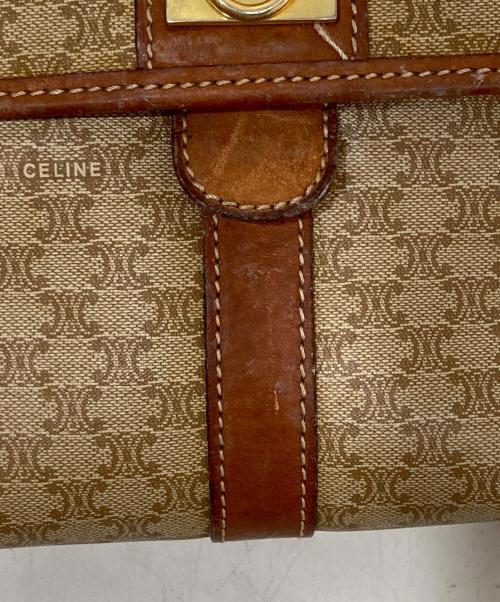 CELINE（セリーヌ）CELINE (セリーヌ) ロゴショルダーバッグ ベージュの古着・服飾アイテム