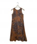 Ameri×KEITA MARUYAMAアメリ×ケイタマルヤマ）の古着「VOLUME FLARE DRESS」｜ベージュ