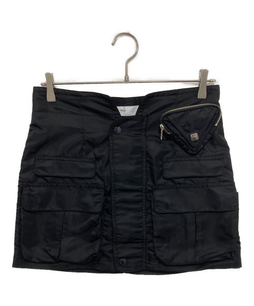 TOGA PULLA（トーガ プルラ）TOGA PULLA (トーガ プルラ) Nylon twill mini skirt ブラック サイズ:36の古着・服飾アイテム