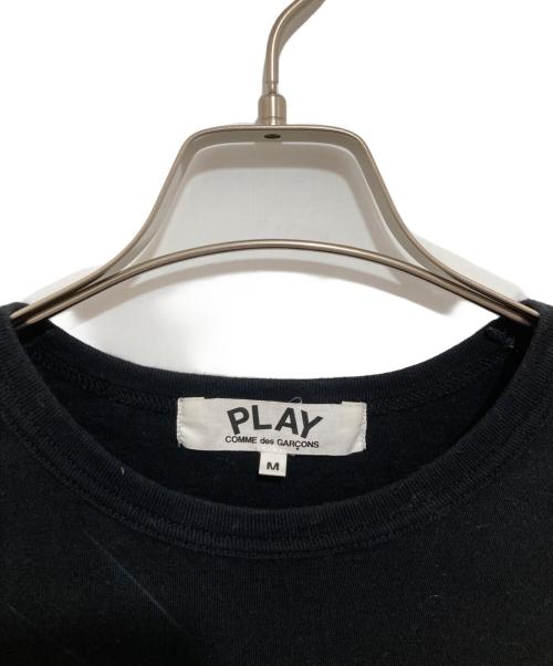 PLAY COMME des GARCONS（プレイコムデギャルソン）PLAY COMME des GARCONS (プレイコムデギャルソン) ゴールド ハートワッペン Tシャツ ブラック サイズ:Mの古着・服飾アイテム