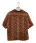 WACKO MARIA (ワコマリア) パイソン柄 HAWAIIAN SHIRT S/S ハワイアンシャツ  ブラウン サイズ:M：25000円