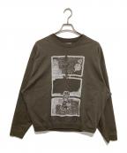 C.Eシーイー）の古着「MD Clean Room LIGHT BIG CREW NECK MDクリーンルームライトビッグクルーネック」｜オリーブ