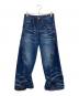 NVRFRGT（ネヴァーフォーゲット）の古着「別注 3D TWISTED WIDE LEG JEANS」｜インディゴ