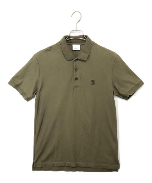 BURBERRY LONDON（バーバリーロンドン）BURBERRY LONDON (バーバリーロンドン) Monogram Motif Polo Shirt TB刺繍 8014003 グリーン サイズ:Sの古着・服飾アイテム