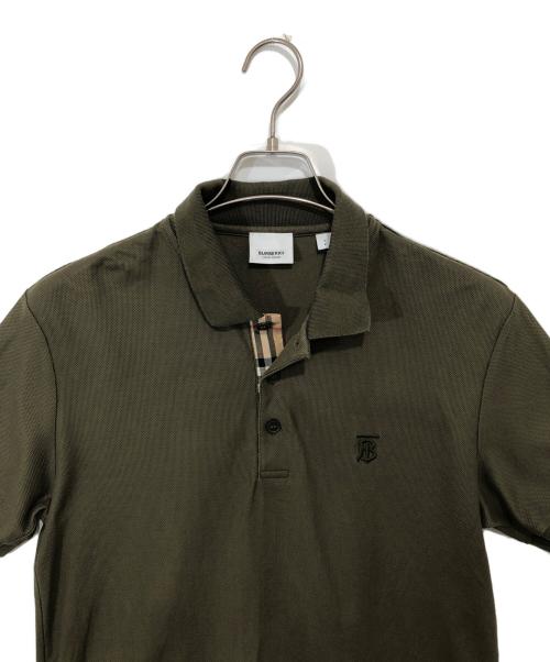 BURBERRY LONDON（バーバリーロンドン）BURBERRY LONDON (バーバリーロンドン) Monogram Motif Polo Shirt TB刺繍 8014003 グリーン サイズ:Sの古着・服飾アイテム