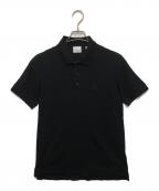 BURBERRY LONDONバーバリーロンドン）の古着「Monogram Motif Polo Shirt TB刺繍 8014003」｜ブラック