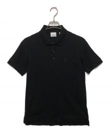 BURBERRY LONDON（バーバリーロンドン）の古着「Monogram Motif Polo Shirt TB刺繍 8014003」｜ブラック
