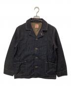 AT-DIRTYアットダーティ）の古着「AT-DIRTY　"WORKERS JACKET" B.DENIM　ワーカーズ ジャケット ビーデニム」｜インディゴ