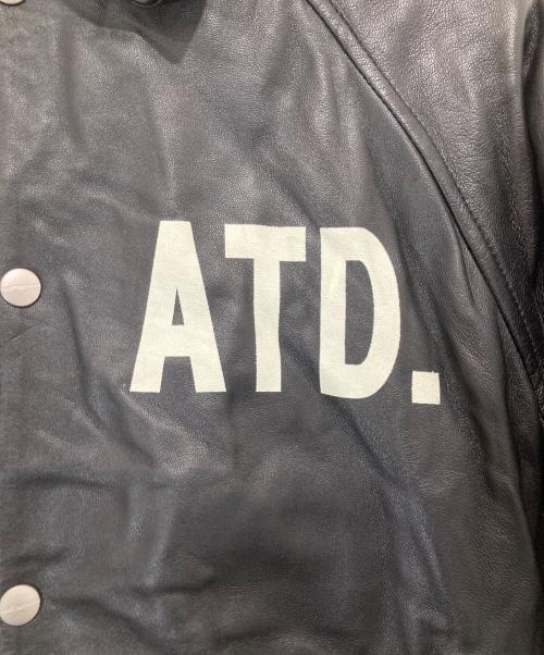 AT-DIRTY（アットダーティ）AT-DIRTY (アットダーティ) BOLD LEATHER COACH JACKET シープレザーコーチジャケット ブラック サイズ:Sの古着・服飾アイテム