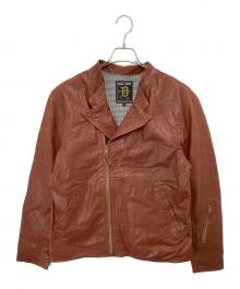 DRESS HIPPY（ドレスヒッピー）の古着「DH-RIDERS LEATHER JACKET　ディーエイチ・ライダース・レザー・ジャケット」｜ブラウン