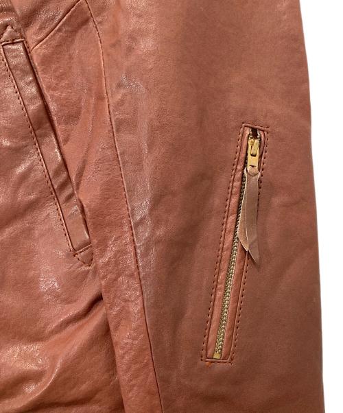 DRESS HIPPY（ドレスヒッピー）DRESS HIPPY (ドレスヒッピー) DH-RIDERS LEATHER JACKET　ディーエイチ・ライダース・レザー・ジャケット ブラウン サイズ:Mの古着・服飾アイテム