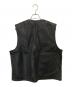 AT-DIRTY (アットダーティ) Jerkin Leather Vest ジャーキンベスト カウレザー  ブラック サイズ:L：13000円
