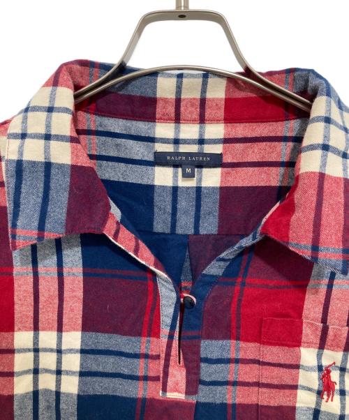 RALPH LAUREN（ラルフローレン）RALPH LAUREN (ラルフローレン) 長袖ワンピース レッド サイズ:Mの古着・服飾アイテム
