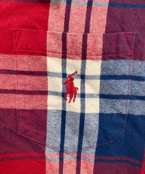 RALPH LAUREN（ラルフローレン）RALPH LAUREN (ラルフローレン) 長袖ワンピース レッド サイズ:Mの古着・服飾アイテム