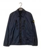 STONE ISLANDストーンアイランド）の古着「Zip Pocket Overshirt　ジップ ポケット オーバーシャツ　751510523」｜ネイビー