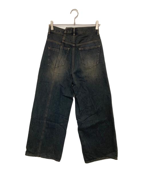 SLY（スライ）SLY (スライ) J/W SWITCHING STRAIGHT PT ジャストウエストソフトスウィッチングストレートパンツ 030JSR11-3511 インディゴ サイズ:1の古着・服飾アイテム