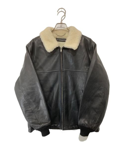 WACKO MARIA（ワコマリア）WACKO MARIA (ワコマリア) 25AW LEATHER BOA JACKET レザー ボア ジャケット 25FW-WMO-BL01 ブラック サイズ:Mの古着・服飾アイテム