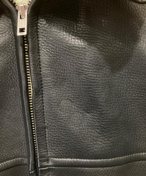 WACKO MARIA（ワコマリア）WACKO MARIA (ワコマリア) 25AW LEATHER BOA JACKET レザー ボア ジャケット 25FW-WMO-BL01 ブラック サイズ:Mの古着・服飾アイテム