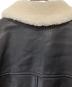 中古・古着 WACKO MARIA (ワコマリア) 25AW LEATHER BOA JACKET レザー ボア ジャケット 25FW-WMO-BL01 ブラック サイズ:M：110000円