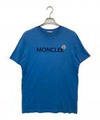 MONCLERモンクレール）の古着「ロゴ クルーネック Tシャツ　T20918C00047」｜ブルー