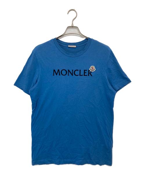 MONCLER（モンクレール）MONCLER (モンクレール) ロゴ クルーネック Tシャツ　T20918C00047 ブルー サイズ:Mの古着・服飾アイテム