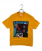 SUPREMEシュプリーム）の古着「Supreme　LIQUID SWORDS TEE　リキッドソーズティー　18AW」｜イエロー