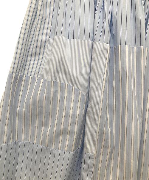 COMME des GARCONS SHIRT（コムデギャルソンシャツ）COMME des GARCONS SHIRT (コムデギャルソンシャツ) ストライプスカート ブルー サイズ:Lの古着・服飾アイテム