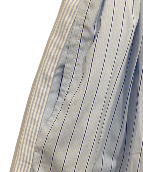 COMME des GARCONS SHIRT（コムデギャルソンシャツ）COMME des GARCONS SHIRT (コムデギャルソンシャツ) ストライプスカート ブルー サイズ:Lの古着・服飾アイテム