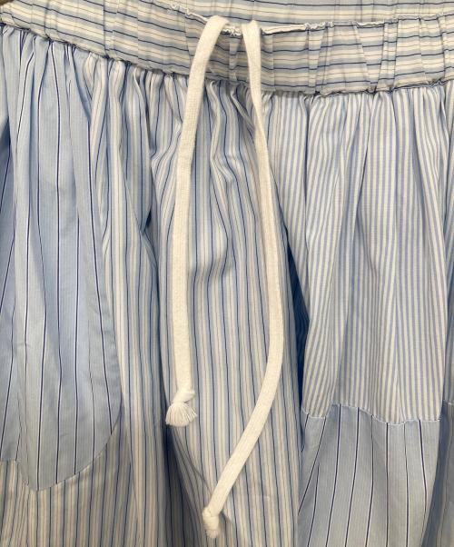 COMME des GARCONS SHIRT（コムデギャルソンシャツ）COMME des GARCONS SHIRT (コムデギャルソンシャツ) ストライプスカート ブルー サイズ:Lの古着・服飾アイテム