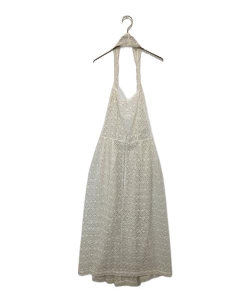 ROBE DE CHAMBRE COMME DES GARCONS（ローブドシャンブル コムデギャルソン）ROBE DE CHAMBRE COMME DES GARCONS (ローブドシャンブル コムデギャルソン) レースワンピース RO-100070 ホワイト サイズ:FREEの古着・服飾アイテム