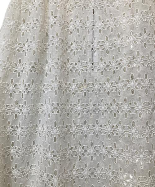 ROBE DE CHAMBRE COMME DES GARCONS（ローブドシャンブル コムデギャルソン）ROBE DE CHAMBRE COMME DES GARCONS (ローブドシャンブル コムデギャルソン) レースワンピース RO-100070 ホワイト サイズ:FREEの古着・服飾アイテム