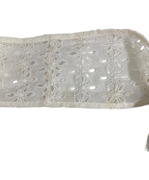 ROBE DE CHAMBRE COMME DES GARCONS（ローブドシャンブル コムデギャルソン）ROBE DE CHAMBRE COMME DES GARCONS (ローブドシャンブル コムデギャルソン) レースワンピース RO-100070 ホワイト サイズ:FREEの古着・服飾アイテム