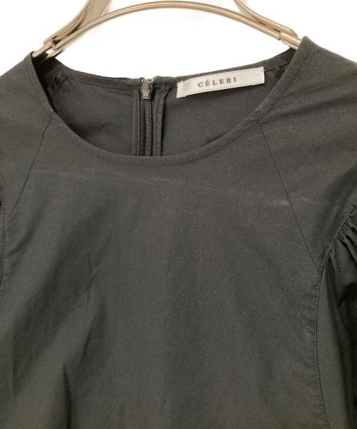 CELERI（セルリ）CELERI (セルリ) DEUXIEME CLASSE (ドゥーズィエム クラス) volume sleeve ブラウス ブラック サイズ:Fの古着・服飾アイテム