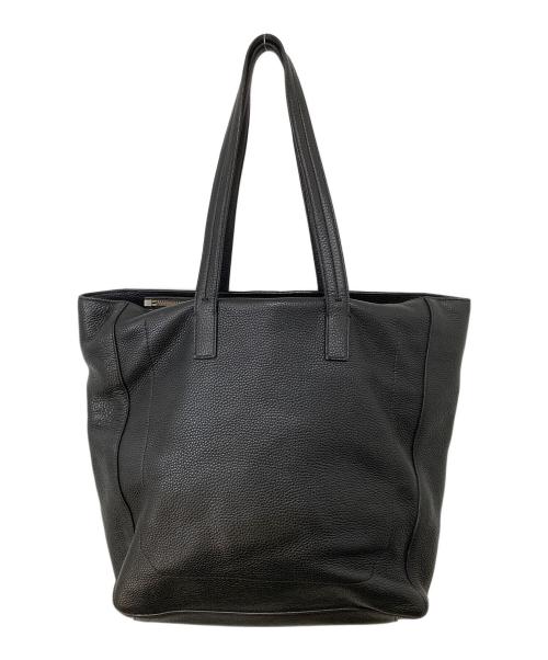 Salvatore Ferragamo（サルヴァトーレ フェラガモ）Salvatore Ferragamo (サルヴァトーレ フェラガモ) レザートートバッグ ブラックの古着・服飾アイテム