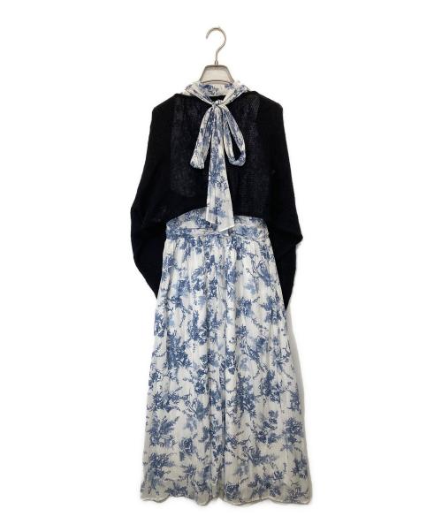 Snidel（スナイデル）Snidel (スナイデル) アメスリワンピ×ボレロカーデセット SWNO251137 スカイブルー サイズ:1の古着・服飾アイテム