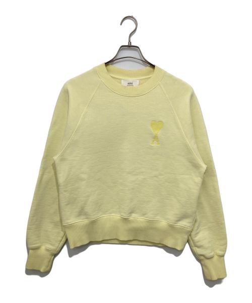 AMI Alexandre Mattiussi（アミアレクサンドルマテュッシ）AMI Alexandre Mattiussi (アミアレクサンドルマテュッシ) クルーネックスウェット イエロー サイズ:XSの古着・服飾アイテム