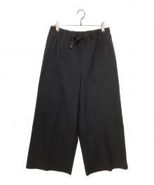 HYKE（ハイク）の古着「TASLAN TWILL WIDE LEG PANTS タスランツイルワイドレッグパンツ」｜ブラック