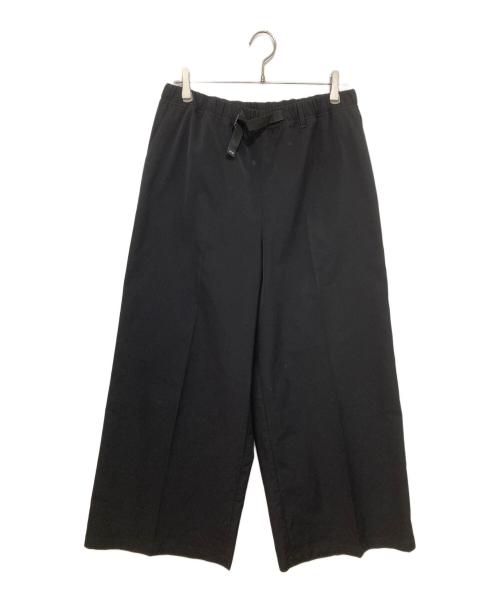 HYKE（ハイク）HYKE (ハイク) TASLAN TWILL WIDE LEG PANTS タスランツイルワイドレッグパンツ ブラック サイズ:５の古着・服飾アイテム