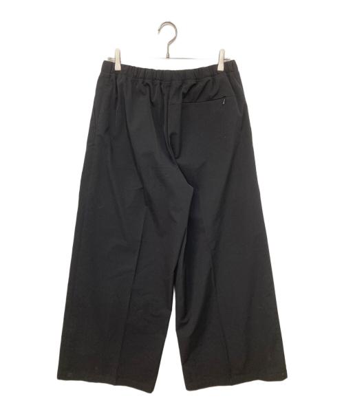 HYKE（ハイク）HYKE (ハイク) TASLAN TWILL WIDE LEG PANTS タスランツイルワイドレッグパンツ ブラック サイズ:５の古着・服飾アイテム