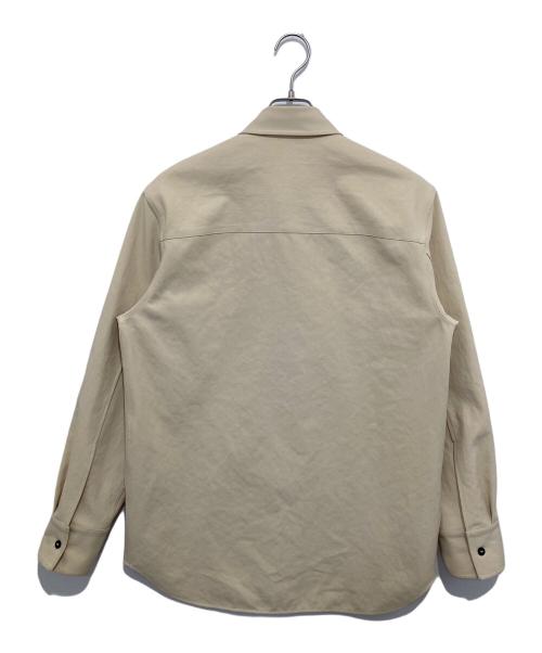 JIL SANDER（ジルサンダー）JIL SANDER (ジルサンダー) ライトウェイト ウール ギャバジン シャツ イエロー サイズ:38/15の古着・服飾アイテム