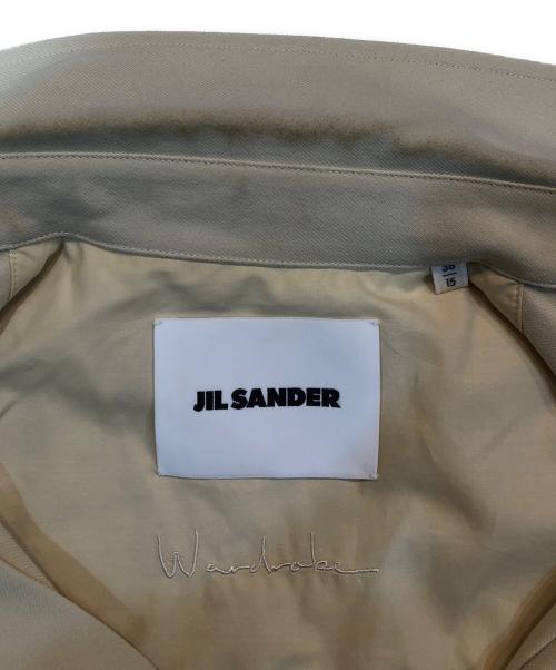 JIL SANDER（ジルサンダー）JIL SANDER (ジルサンダー) ライトウェイト ウール ギャバジン シャツ イエロー サイズ:38/15の古着・服飾アイテム