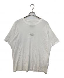 MM6 Maison Margiela（エムエムシックスメゾンマルジェラ）の古着「ナンバリング ロゴT クルーネック」｜ホワイト