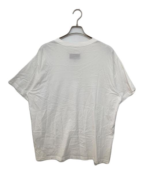 MM6 Maison Margiela（エムエムシックスメゾンマルジェラ）MM6 Maison Margiela (エムエムシックスメゾンマルジェラ) ナンバリング ロゴT クルーネック ホワイト サイズ:Mの古着・服飾アイテム