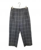 MARNIマルニ）の古着「ワイドチェックスラックス」｜グレー