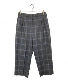 MARNI（マルニ）の古着「ワイドチェックスラックス」｜グレー