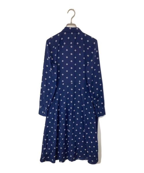 LAUREN RALPH LAUREN（ローレン ラルフ ローレン）LAUREN RALPH LAUREN (ローレン ラルフ ローレン) 長袖ワンピース ネイビー サイズ:00の古着・服飾アイテム