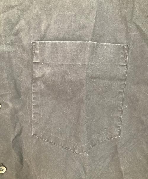 COMME des GARCONS HOMME（コムデギャルソン オム）COMME des GARCONS HOMME (コムデギャルソン オム) 22AW 綿タイプライター製品染めセミビッグレギャラ―カラーシャツ　HJ-B004 ブラック サイズ:Mの古着・服飾アイテム