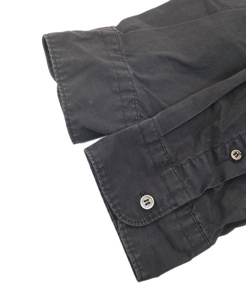 COMME des GARCONS HOMME（コムデギャルソン オム）COMME des GARCONS HOMME (コムデギャルソン オム) 22AW 綿タイプライター製品染めセミビッグレギャラ―カラーシャツ　HJ-B004 ブラック サイズ:Mの古着・服飾アイテム